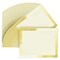 Juvale Gold Foil Certificate Paper - Printer Compatible Award Paper for Printing - Versatile Foil Gold Border Cardstock - 8.5 x 11 In, 50 Sheets, Ivory